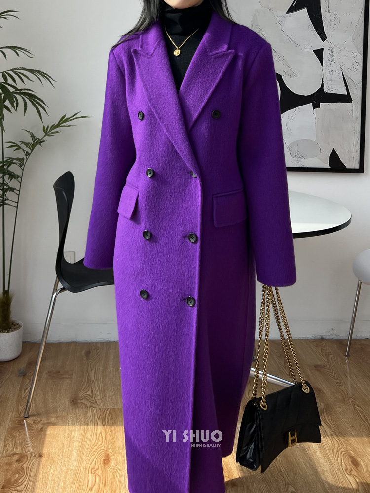 Wool Coat Peacoat - Otoño Invierno nuevo abrigo grueso de