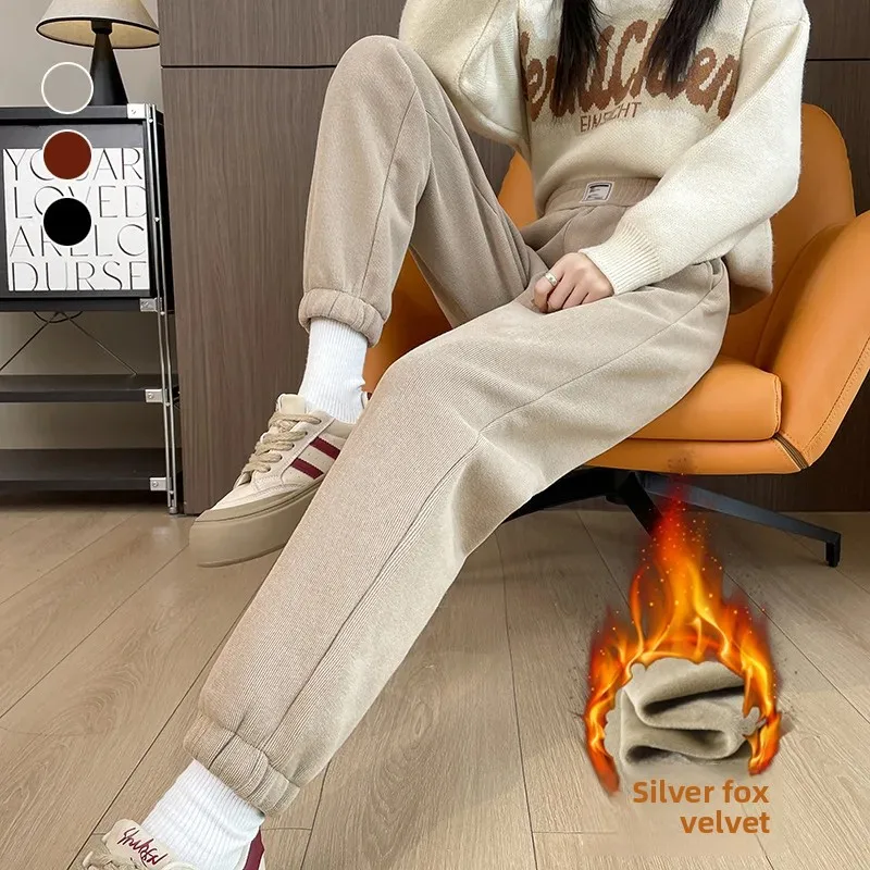 Corduroy Pant Warm - Nuevos pantalones deportivos con forro polar