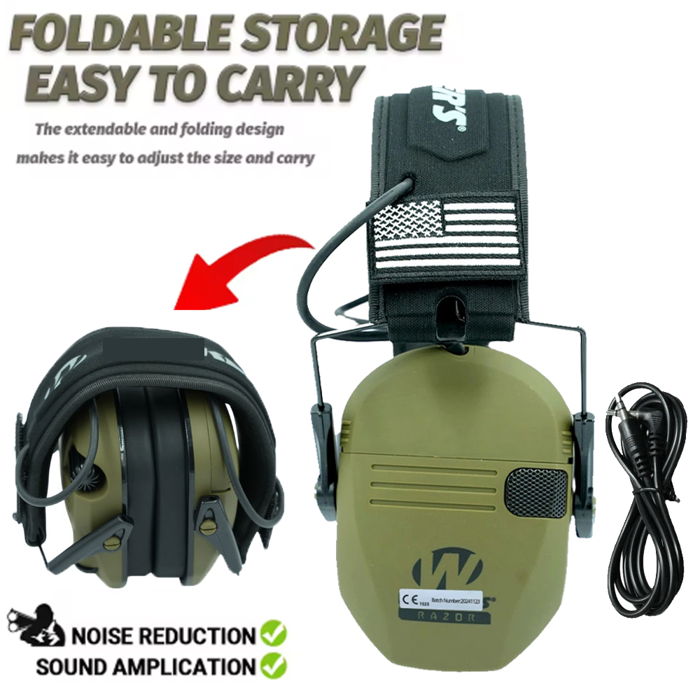 Earmuffs Foldable - Orejeras protectoras, orejeras protectoras auditivas electrónicas