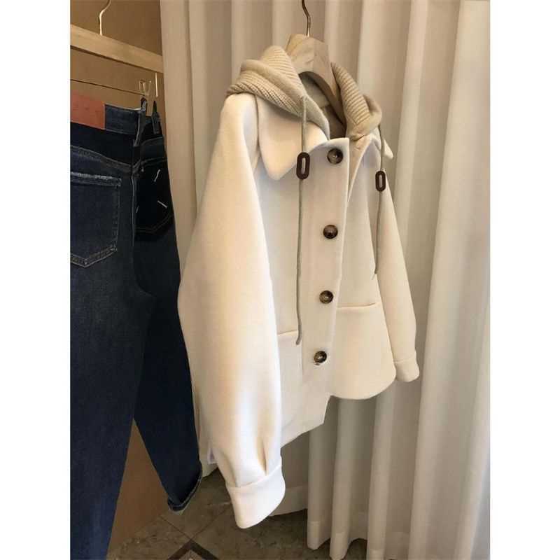 Abrigo de lana con capucha par - Wool Coat Peacoat reseña y precio