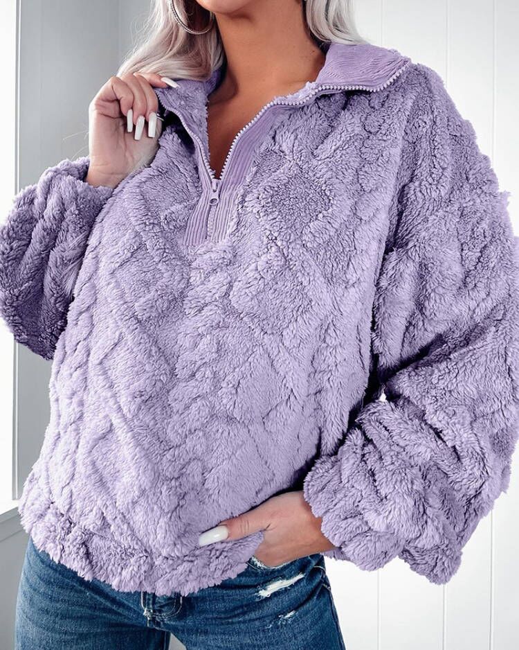 Sudadera informal holgada de m - Sherpa Hoodie Fleece reseña y precio
