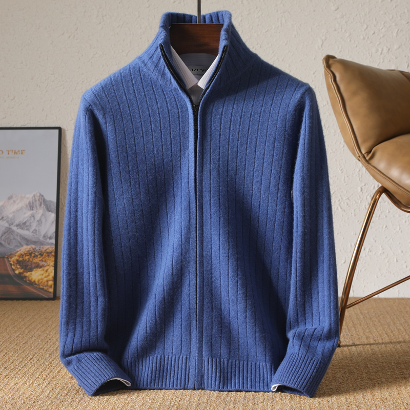 Cárdigan con cuello levantado  - Wool Coat Peacoat reseña y precio