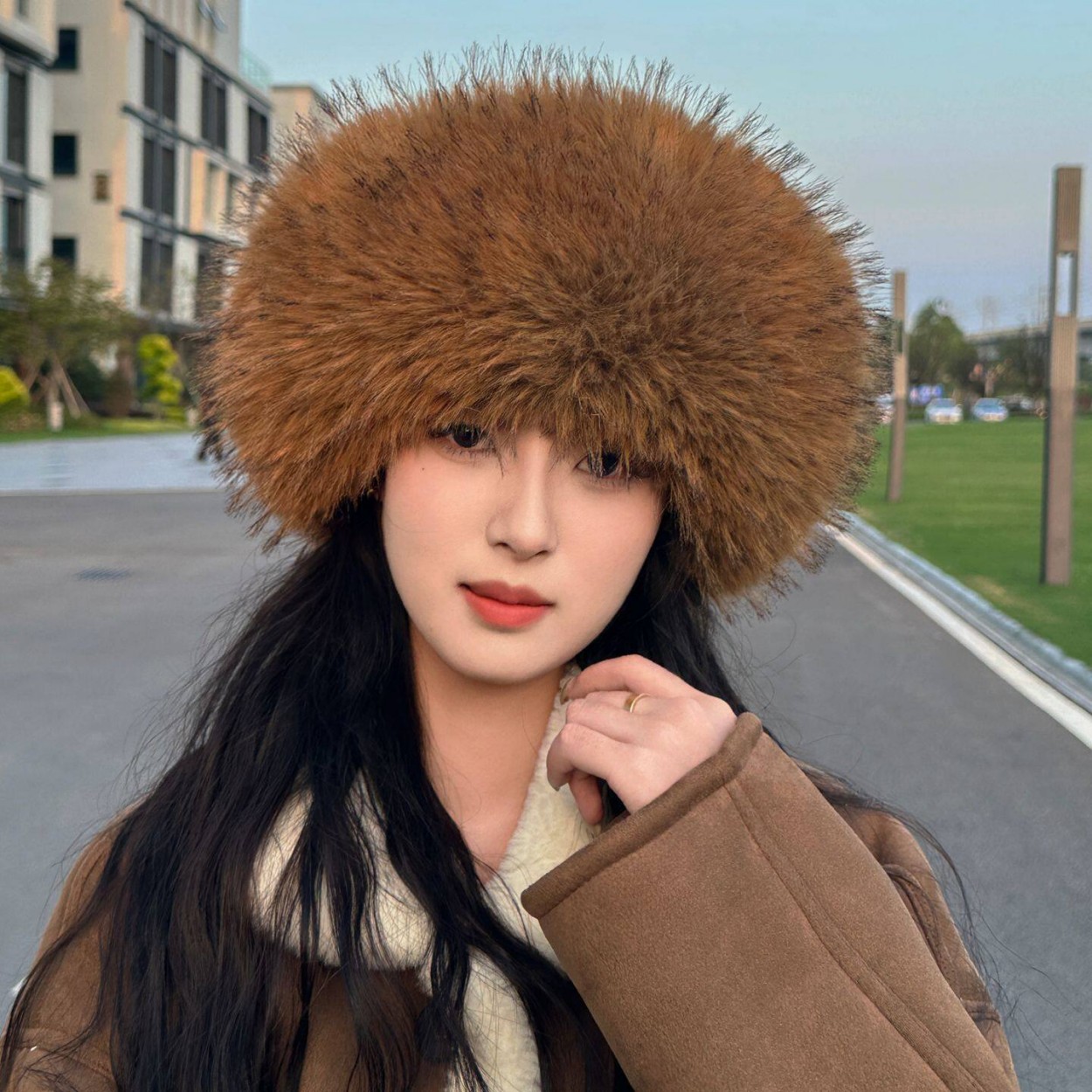 Gorro circular de felpa suave  - Knit Beanie Hat Warm reseña y precio