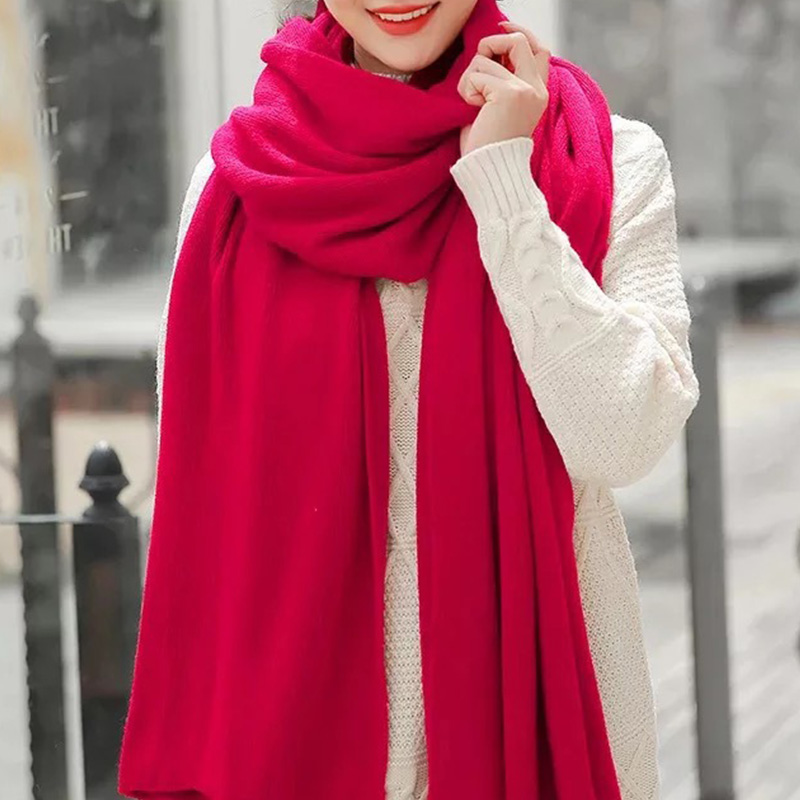 Bufanda de Hilo Tejido Imitaci - Wool Scarf Men reseña y precio