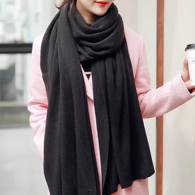Bufanda de Hilo Tejido Imitaci - Wool Scarf Men reseña y precio