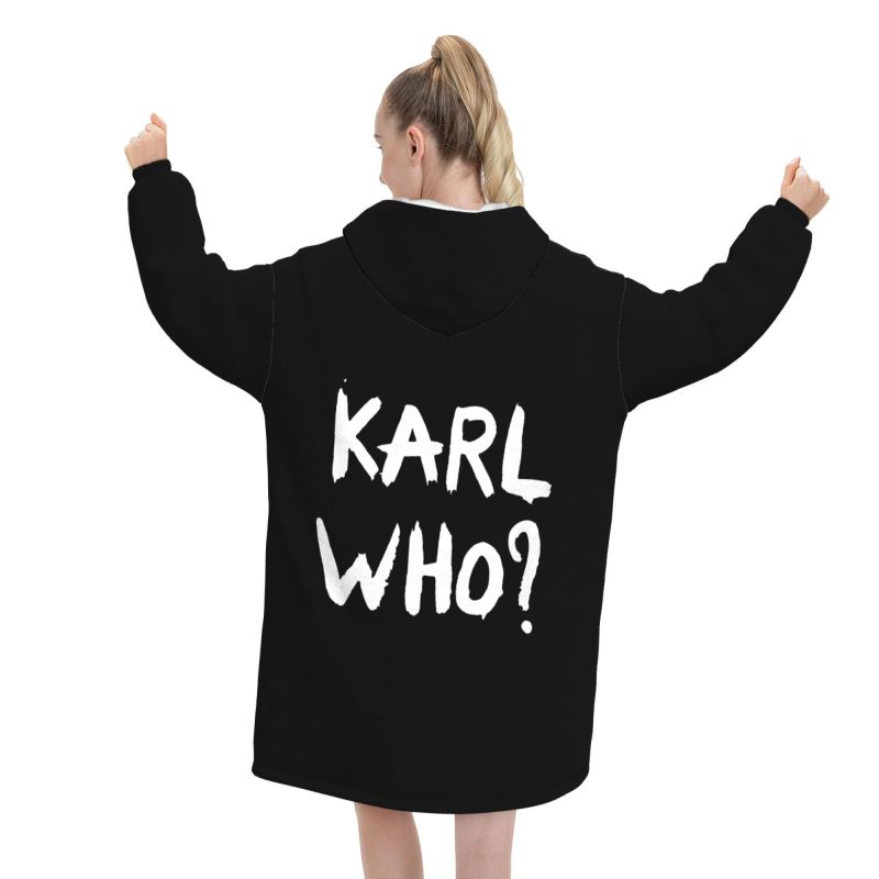 Manta con Capucha Karl Who Slo - Sherpa Hoodie Fleece reseña y precio