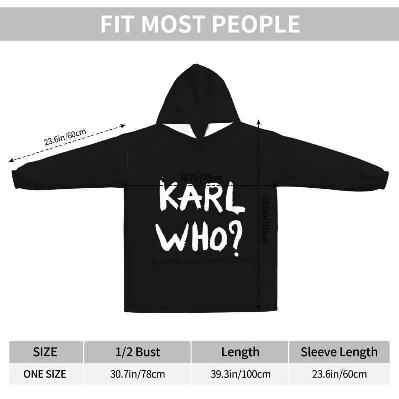 Manta con Capucha Karl Who Slo - Sherpa Hoodie Fleece reseña y precio